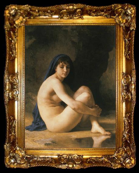 framed  Adolphe William Bouguereau Seated Nude (mk26), ta009-2